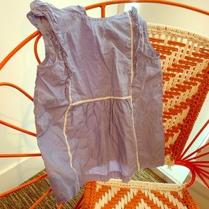 CREWCUTS by J. Crew sleeveless blue striped blouse